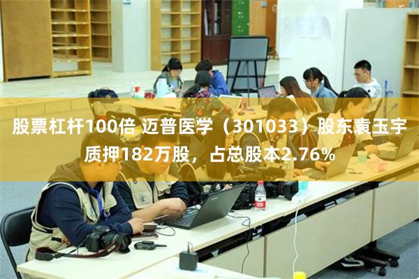 股票杠杆100倍 迈普医学（301033）股东袁玉宇质押182万股，占总股本2.76%