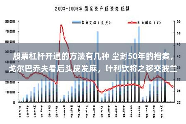 股票杠杆开通的方法有几种 尘封50年的档案，戈尔巴乔夫看后头皮发麻，叶利钦将之移交波兰