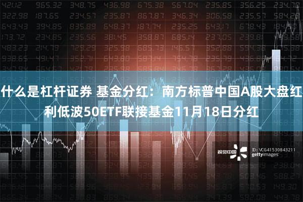 什么是杠杆证券 基金分红：南方标普中国A股大盘红利低波50ETF联接基金11月18日分红